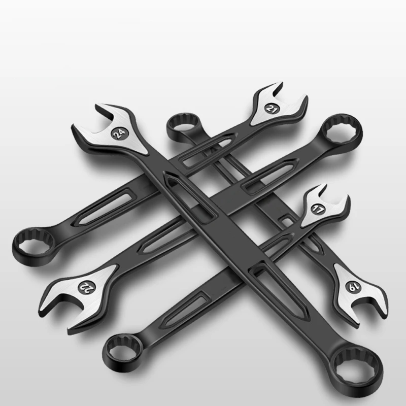 Ключ двойного назначения с трещоткой двуглавый ключ цветками сливы 8-32 мм Прямая