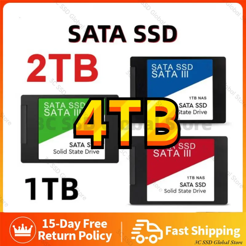 

2TB Internal Solid State Drive New Hard Disk SSD 2.5 Inch Sata III 1TB 4TB SSD Drive Disco Duro For Laptop Microcomputer Desktop