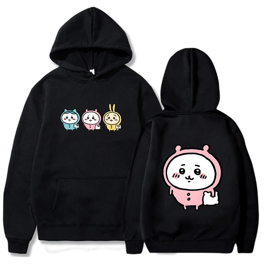 

Chiikawa Graphic Hoodies Aesthetic Anime Print Sweatshirt Vintage/retro Manga/Comic Spring and Autumn Boys/girls Korean Full