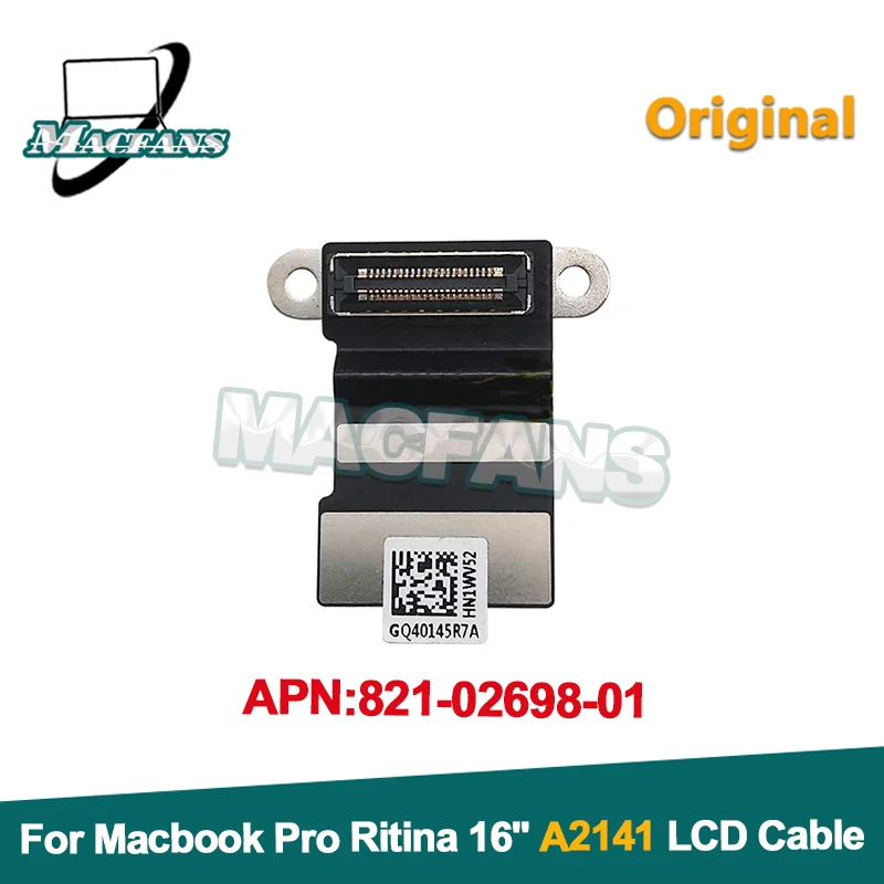 

New A2141 LCD LED LVDs Screen Display Flex Cable For Macbook Pro 16" Retina A2141 LCD LVDS Cable 821-02698-A 2019 Year EMC 3347