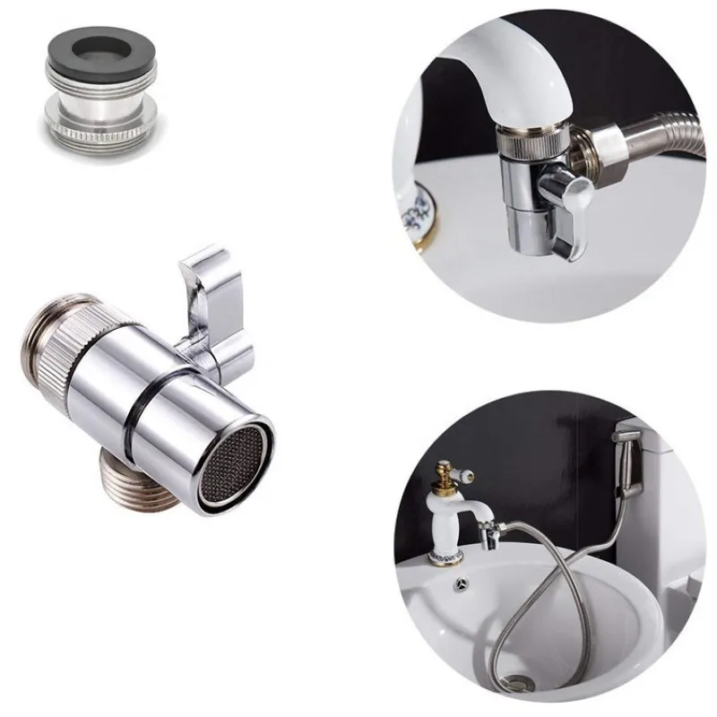 

Switch Faucet Adapter M22 M24 Connection Kitchen Sink Splitter Diverter Valve Water Tap Connector for Bidet Shower Toilet