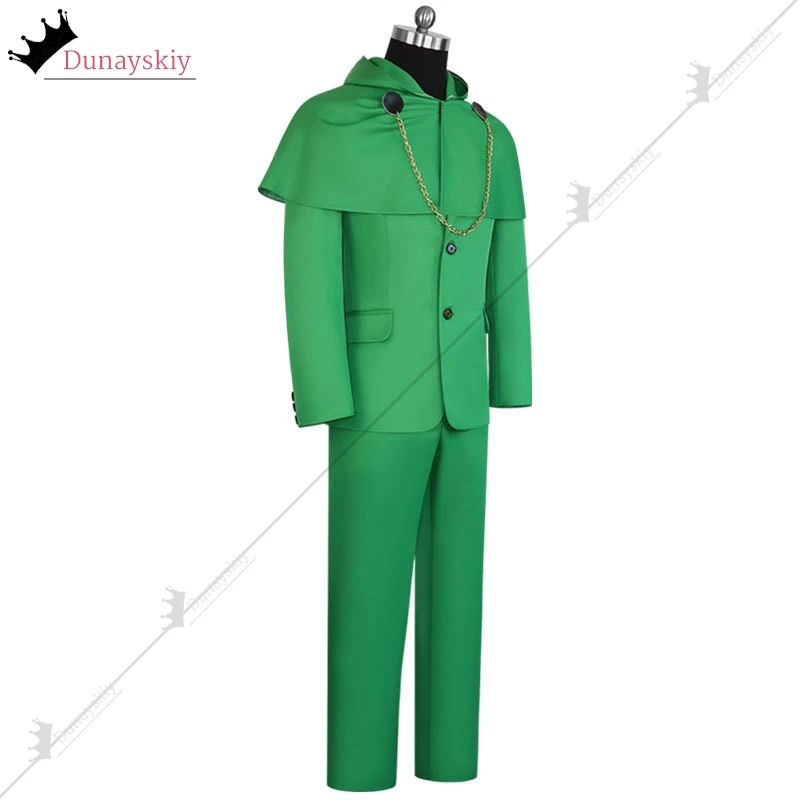 Доктор-Доom Косплей Костюм Для Взрослых Злая Академика Зеленая Униформа Пальто