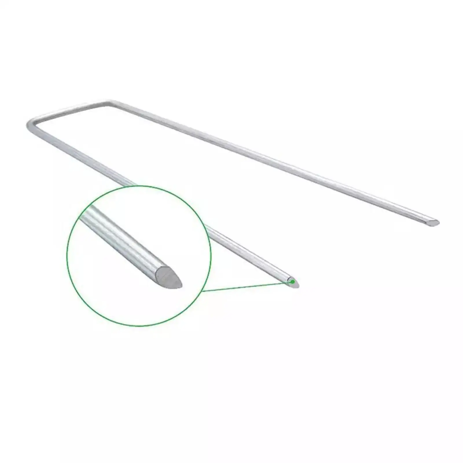 

Galvanised Rustless 6 Inch Landscape Staples Garden Stakes Round Pegs Fabric Pins