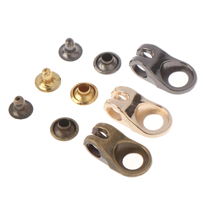 

10 Sets Speed Shoe Lace Hooks With Rivets Lace Fittings Buckles For Climb Hiking Shoes Work Outdoor Mountaineering Boots