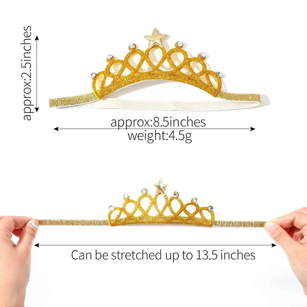 1 шт. Корона обруч для волос блестящая повязка на голову дня рождения детей