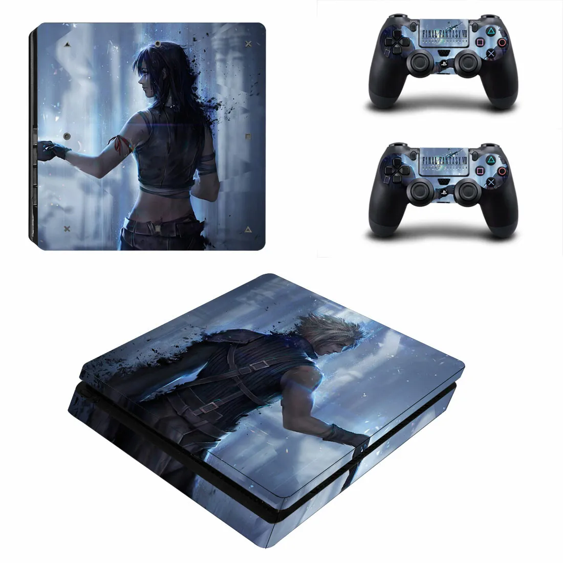 Тонкая наклейка для консоли и контроллера PS4