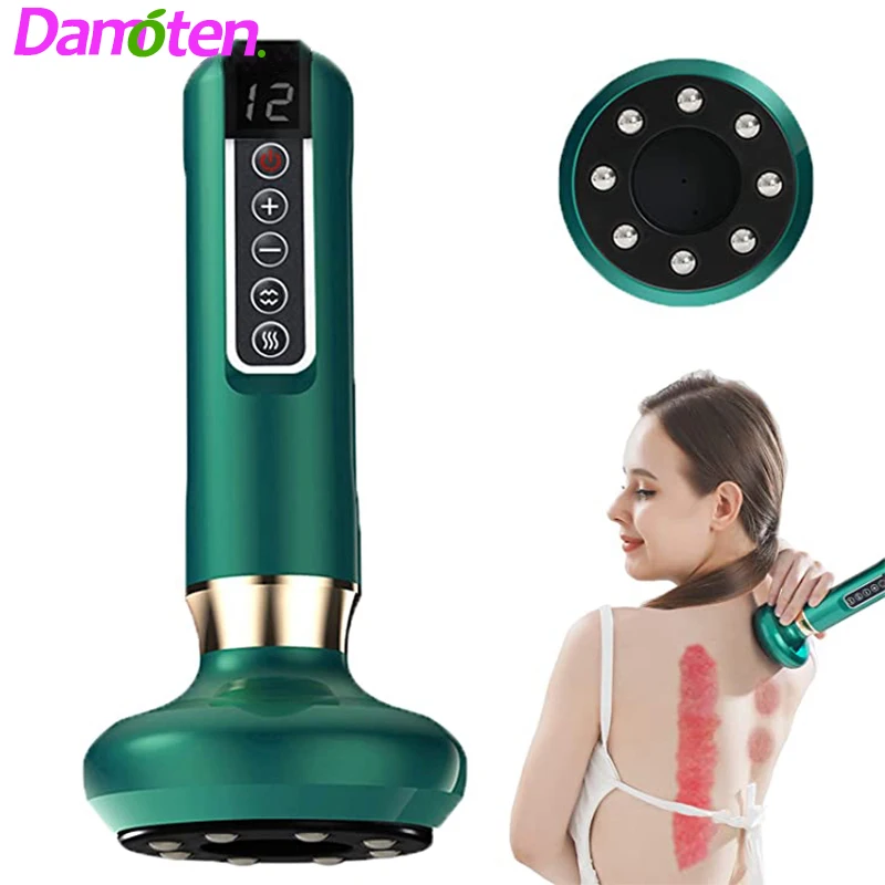 

Electric Cupping Massager Vacuum Suction Cup GuaSha Anti Cellulite Beauty Health Scraping Infrared Heat Slimming Massage Therapy