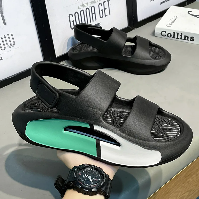 Сандалии мужские летние дышащие Нескользящие легкие повседневная обувь для