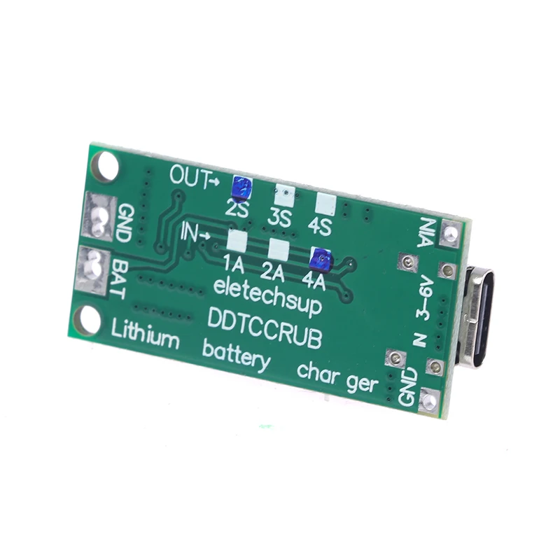 Type C BMS 2S 3S 4S 1A 2A 4A 18650 литиевая батарея модуль зарядного устройства USB Повышающий