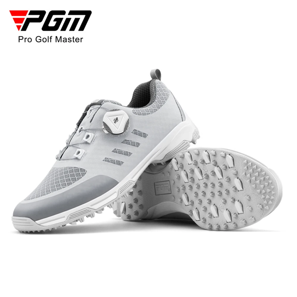 PGM Golf Women's Casual Sneakers Anti-Slip Sneakers Knob Shoe Light Soft Laces Breathable Mesh Upper XZ227