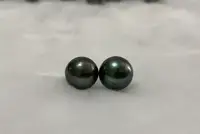 Natural 12-13mm South Sea Genuine Black Round Loose Pearls Less Flaw for Women Jewelry for DIY Earing Pendant Party