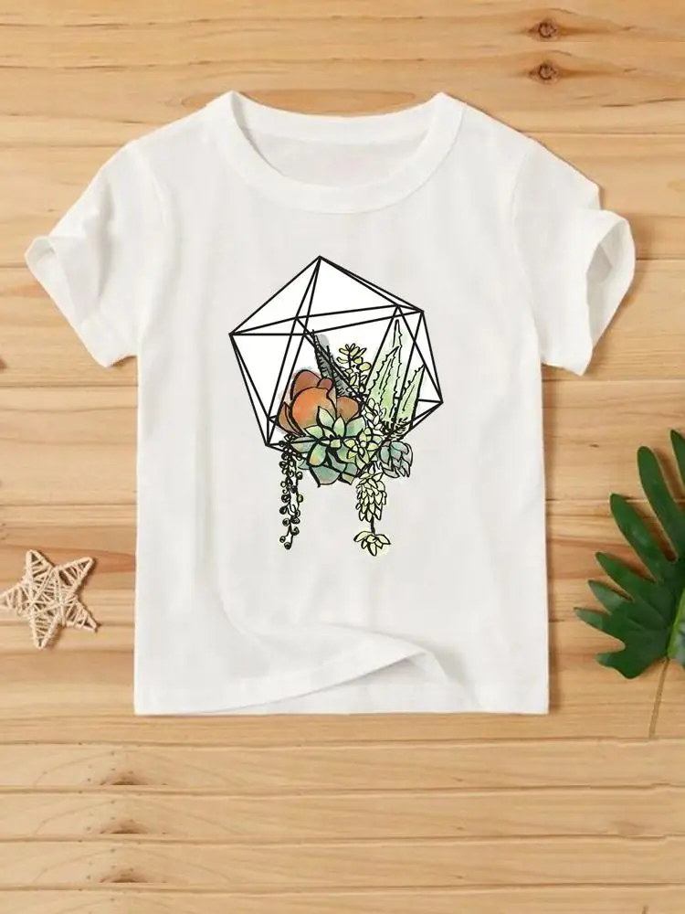 

Трендовая Милая Модная рубашка с растениями, женские футболки, летняя графическая Футболка с принтом, одежда, футболка с коротким рукавом с ...