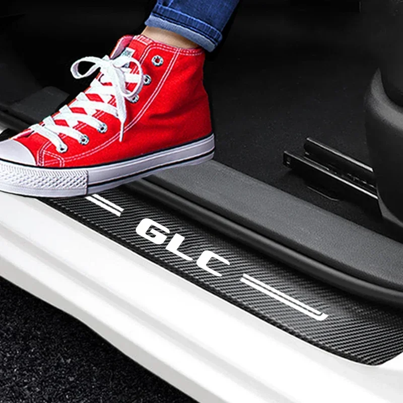 Наклейки-ленты для защиты от царапин Mercedes Benz GLC логотип отделка порога багажника