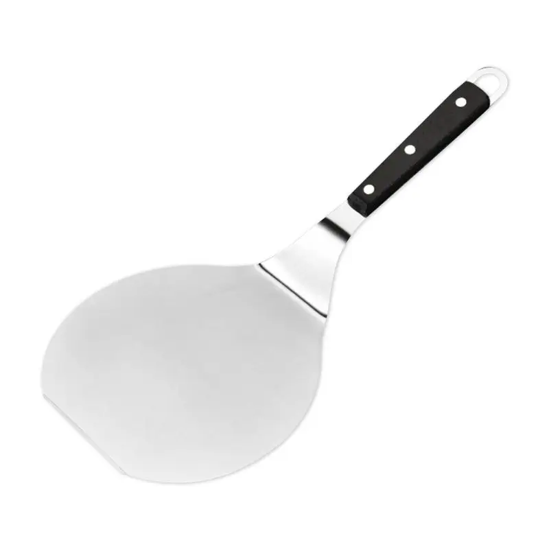 

Durable Stainless Steel Pizza Round Spatula Cookie Cake Shovel Non-slip Handle Die Practical Kitchen Bakeware Tools 367A