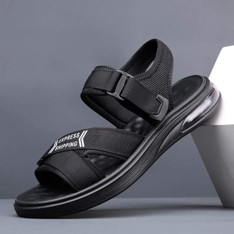 

Sandals Men Leisure Waterproof Non-slip Beach Flat Shoes Air Cushion Elevated Man Sandals Trend Sandalias Hombre Sandale Homme