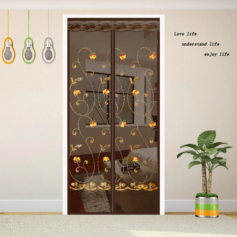 Летняя Магнитная сетчатая занавеска от насекомых летающих жуков автоматическое