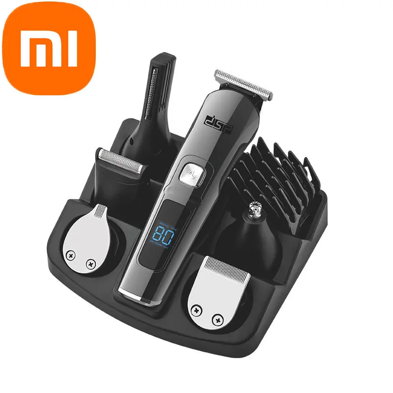 

Электрический парикмахер Xiaomi, Мужской многофункциональный домашний парикмахерский набор, электрическая машинка для стрижки волос, Бритье ...