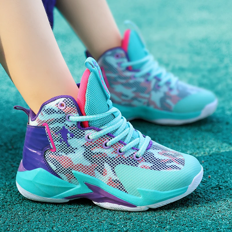 New Children's Non-Slip Waterproof Basketball Sneakers Boys And Girls Wear-Resistant Breathable Casual Sports Shoes 31-45 Yards