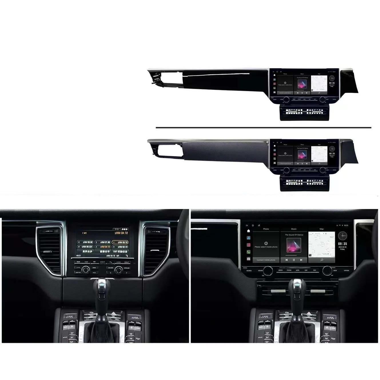 Для Porsche Macan 2010-2017 Android мультимедийный DVD-плеер Carplay GPS навигация Сенсорный экран