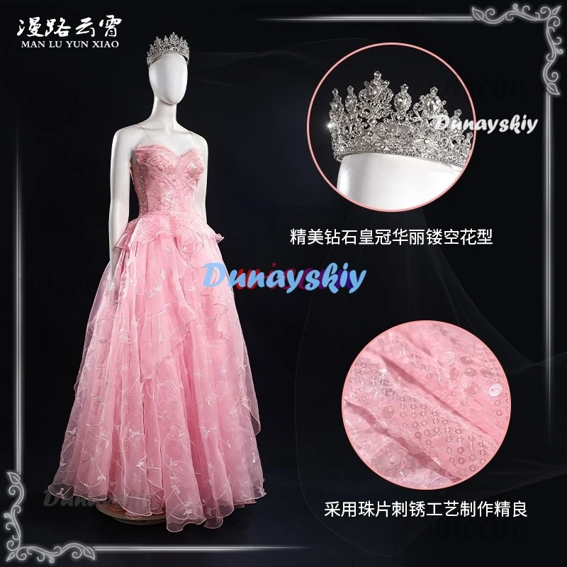 Wicked Glinda женское платье для косплея фантазийный костюм маскировка женщин платья