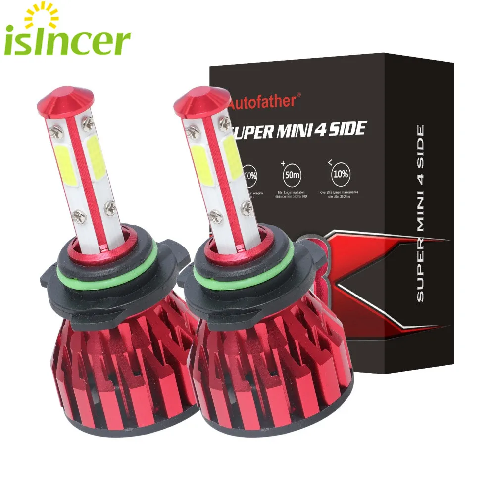 

1 пара, Автомобильные светодиодные лампы 9005 9006 H11 H4 H7 6500 лм