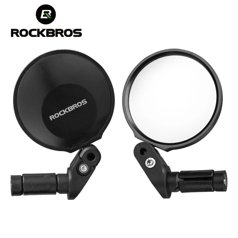 ROCKBRSO Cermin Sepeda Jalan MTB Tampilan HD 360 Sudut Stang Dapat Disesuaikan Berbagai Kaca Spion untuk Aksesori Motor