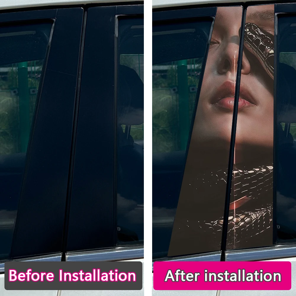 Крутые готические наклейки на автомобиль в виде змеи монахини автомобильные