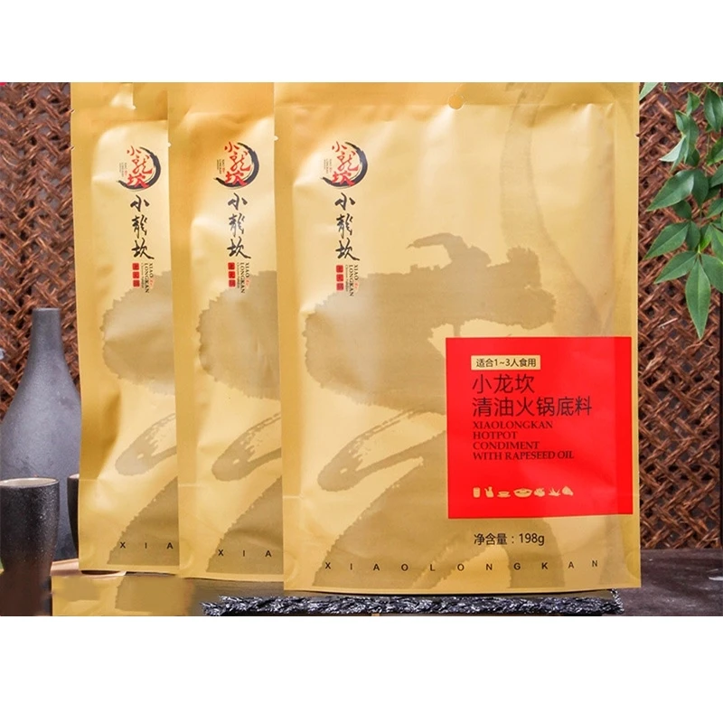 

198g*3pcs xiao long kan clear oil hot pot base authentic spicy hot pot base, Sichuan Chengdu home spicy hot pot seasoning
