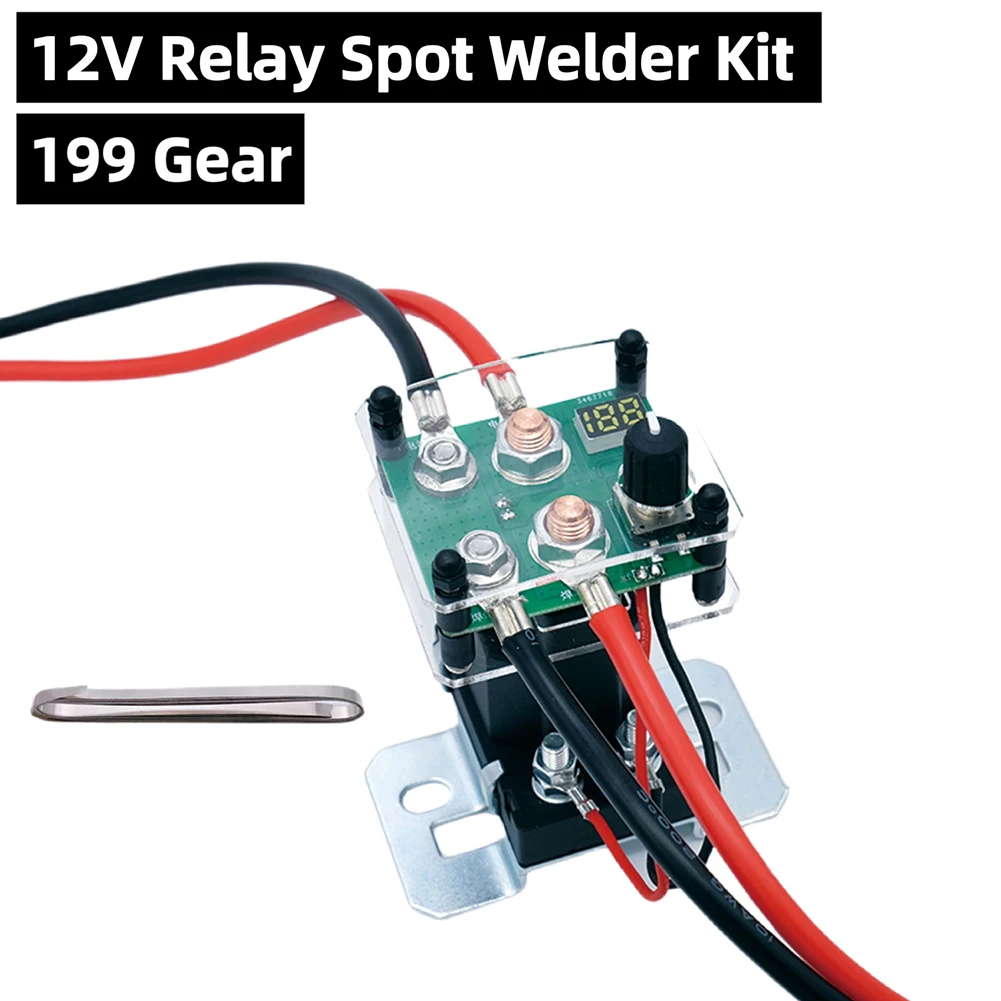 

199 Gear 12V Relay Spot Welder Kit Adjustable Spots Welding Control Board 0.15mm Nickel Durable PSW100 Machine Accessories