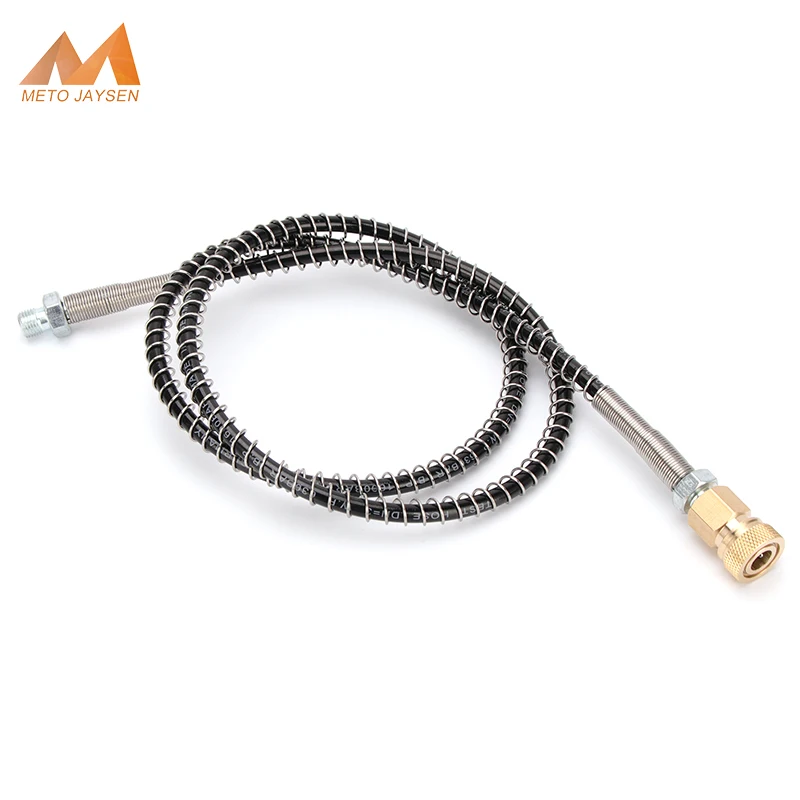 PCP Pneumatics Air Pump 100cm Long Air Refilling High Pressure Nylon Hose M10x1 Thread with Quick Disconnect 40Mpa 400Bar6000psi