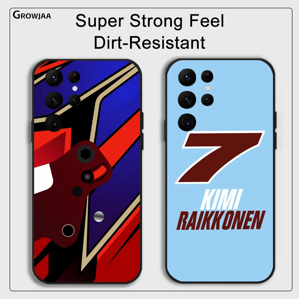Чехол для телефона F1 K-Kimi R-RaikkonenS Samsung Galaxy S24 Ultra S22 S23 S21 S20 5G Защитный силиконовый