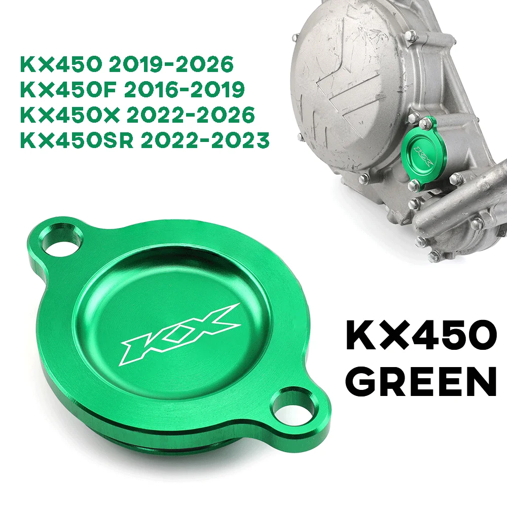 

KX250F KX450 Крышка топливного фильтра моторного масла для KAWASAKI KX250 2006 KX450F KXF KX 250 450 KX450 F/X 2024, аксессуары для мотоциклов