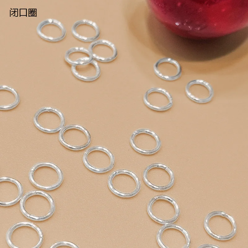 Кольцо замкнутое из серебра 925 пробы 3-10 мм 10 шт./упаковка