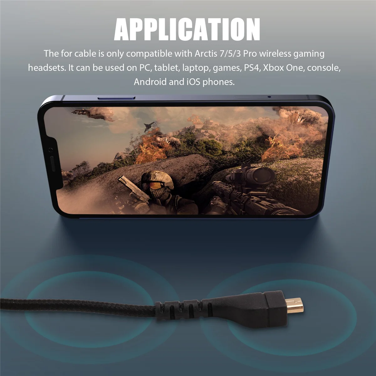 Запасная деталь для SteelSeries Arctis 7 5 3 Pro беспроводные Игровые наушники кабель 4 9 фута