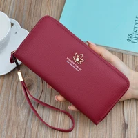 Large Capacity Zipper Wallet Women Long Fashion Womens Clutch Bag 2022 New Mobile Phone Bag Leather Multi-card Coin Purse