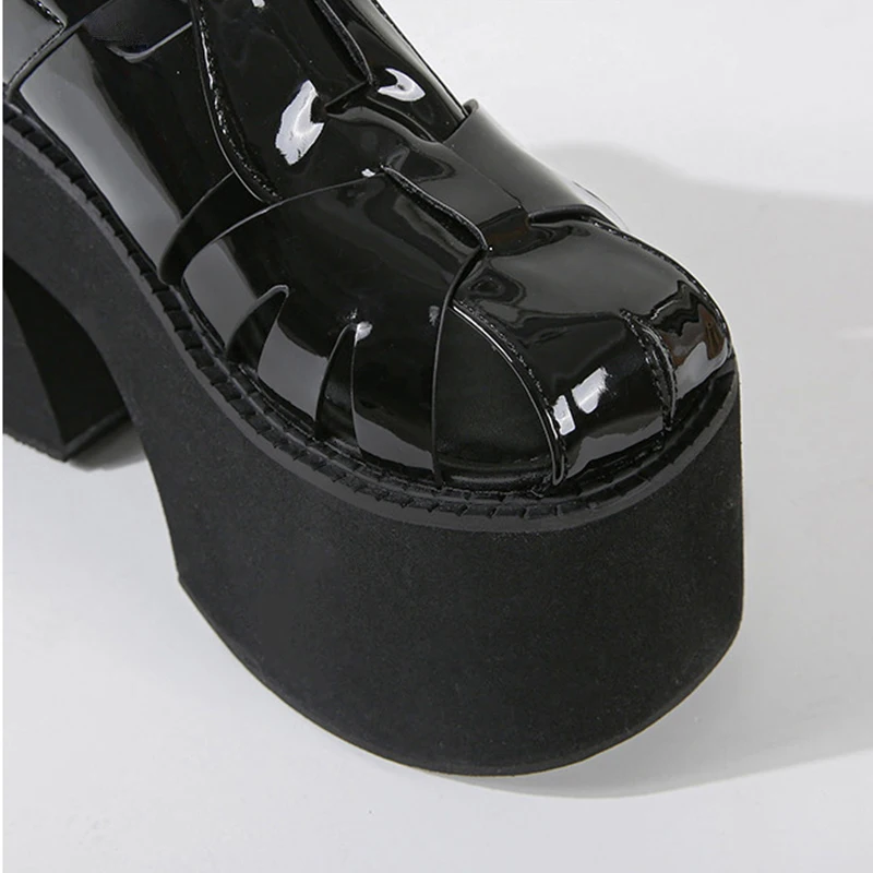 Женские Модные Вьетнамки с пряжкой на толстой подошве Повседневная обувь из