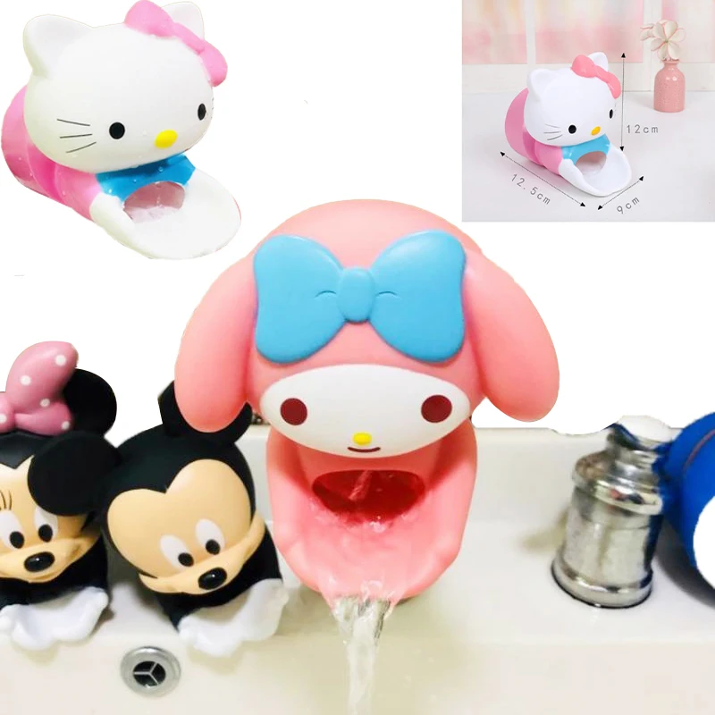 

Sanrioed Hello Kitty My Melody расширитель смесителя мультяшный Микки Минни Дораэмон фото забавный инструмент для ванной и кухни