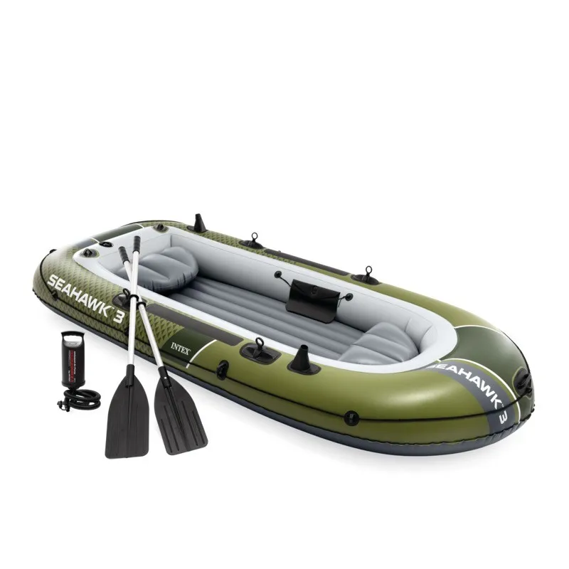 Надувная лодка Intex 66333 SEAHAWK 3 BOAT SET (резиновое каноэ) для рыбалки и гребли, в продаже (art.: 3920d8cce00a5) - 3920d8cce00a5
