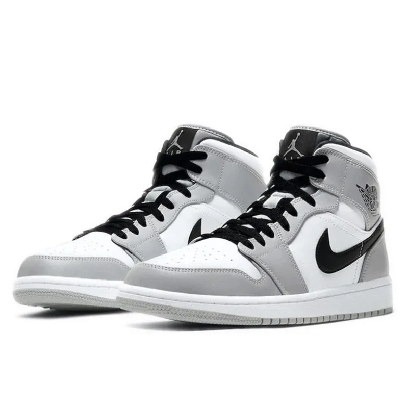 Оригинальные баскетбольные кроссовки Air Jordan 1 ретро средние светло-дымчатые