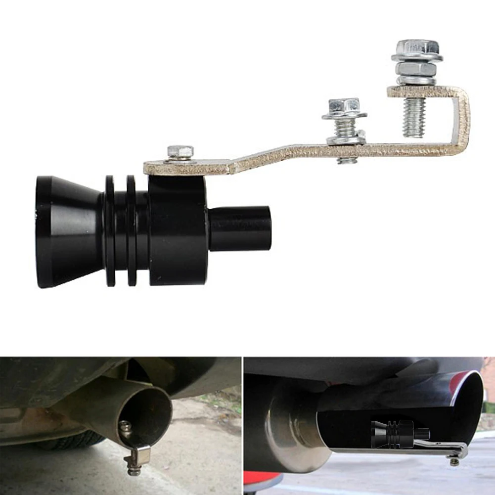 

Universal Car Exhaust Tip Whistler Turbo Sound Aluminum Alloy Simulator Blow Black Sound Auto Accessories