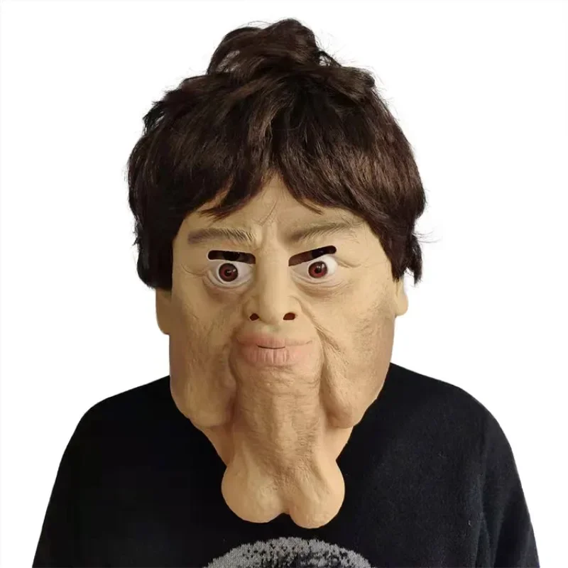 Хэллоуин Гримаса Дразнить Полная чашка Реквизит Двойной подбородок Дупа Facebook