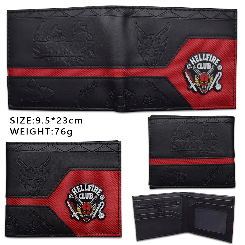 

Новый дизайн, кошелек с героями мультфильмов «очень странные дела», мужской кошелек двойного сложения со слотом для кредитных карт для мужч...