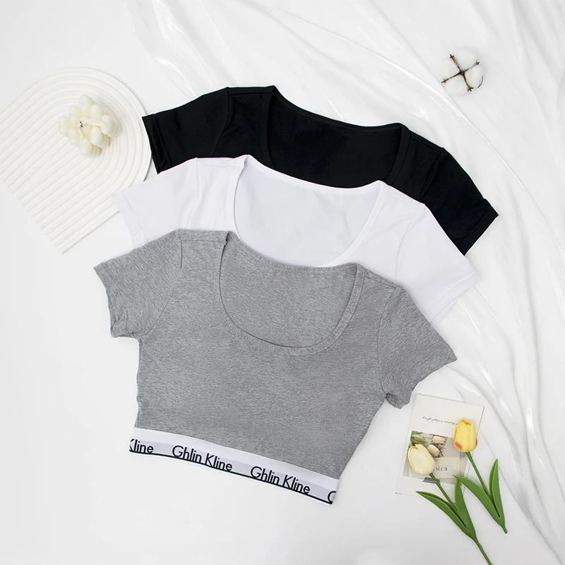 Модный женский комплект из жилета и шорт бюстгальтер чистого хлопка с трусиками