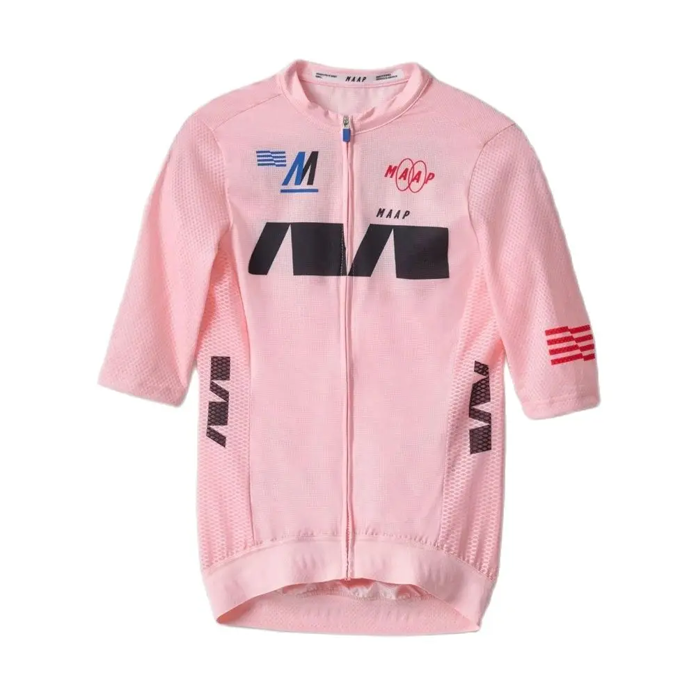 

Pink Women's Fashion Cycling Sweatshirt Outdoor Mountain Road Leisure Cycling Suit Beautiful Short Sleeve Cycling Tops