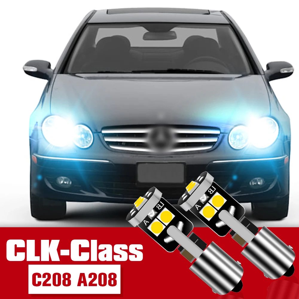 

2pcs Parking Light Accessories LED Bulb Clearance Lamp For Mercedes Benz CLK Class C208 A208 1997 1998 1999 2000 2001 2002