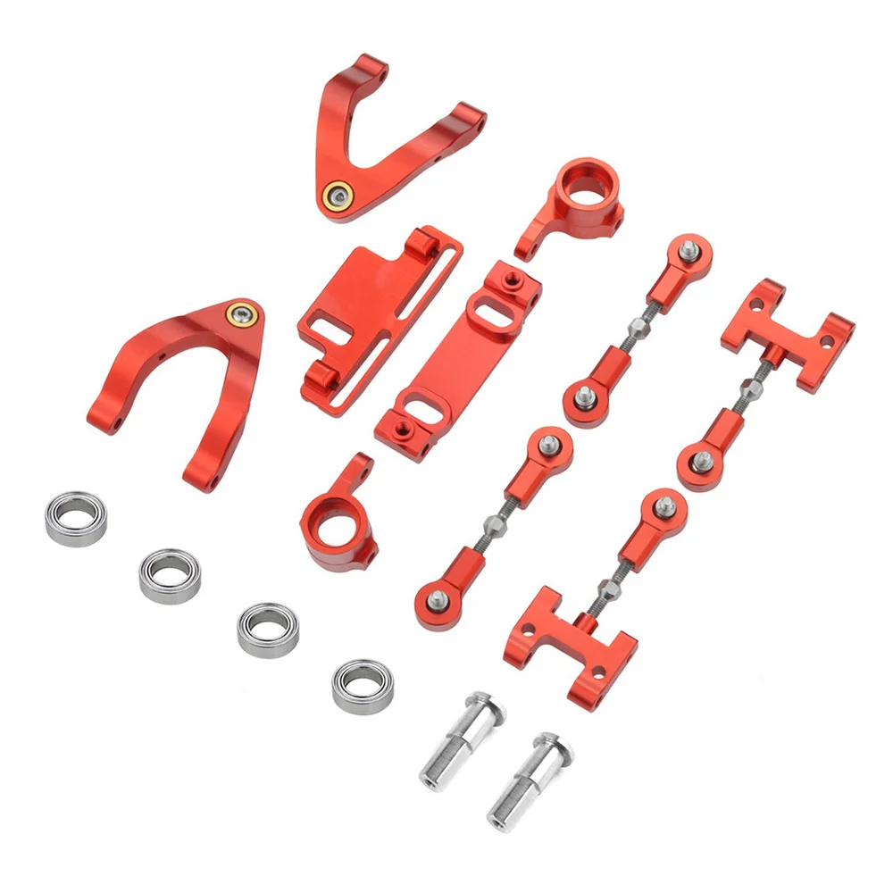 

Metal Steering Cup Upper Lower Swing Arm Seat Steering Slider Turning Block for WPL D12 1/10 RC Car Upgrade Parts,1