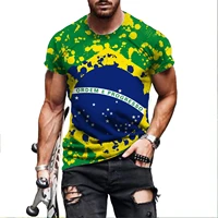 brazil flag hip hop t shirt men women 3d printed oversized t shirt harajuku style summer short sleeve tee tops