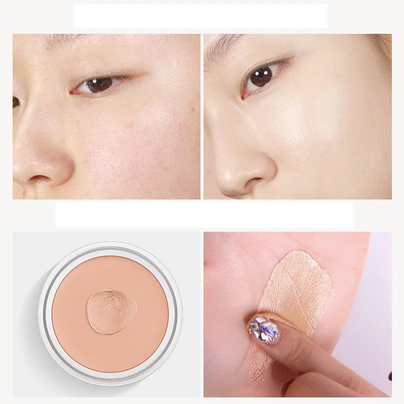 

Professional Concealer Foundation Cream Waterproof Long Lasting Full Coverage Freckles Acne Spots Dark Circles Cover Face Makeup