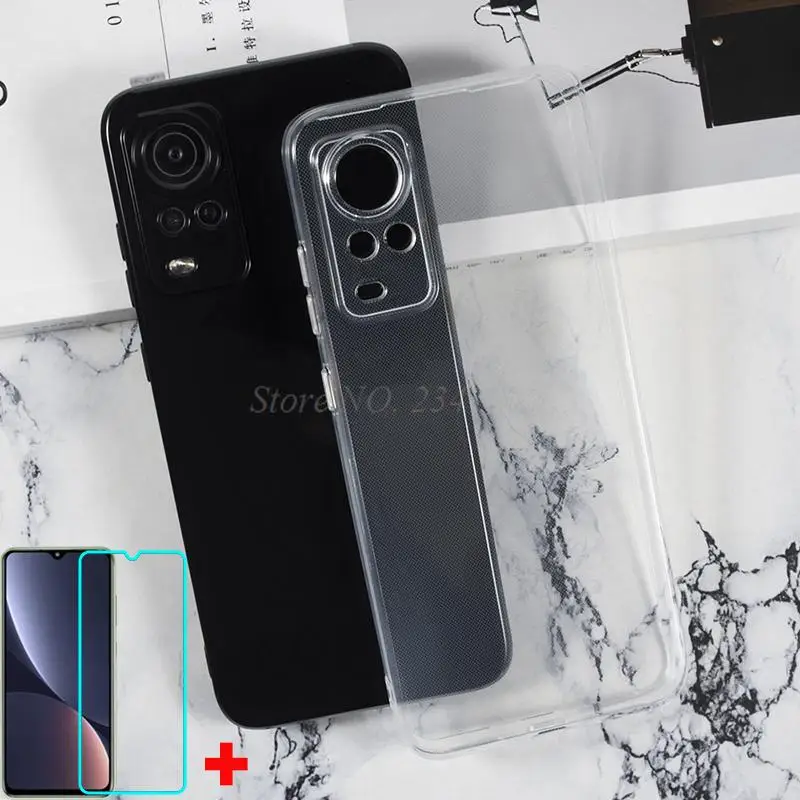 

Чехол 2 в 1 из закаленного стекла для Cubot Note 30, силиконовый Ультратонкий Мягкий Прозрачный чехол для телефона Cubot Note 30 Note30, стеклянный чехол