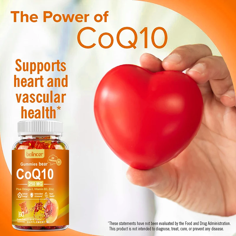 

CoQ10 Supports Heart Health Function, Helps Maintain and Treat Blood Pressure, Improves Energy Endurance, Reduces Skin Wrinkles